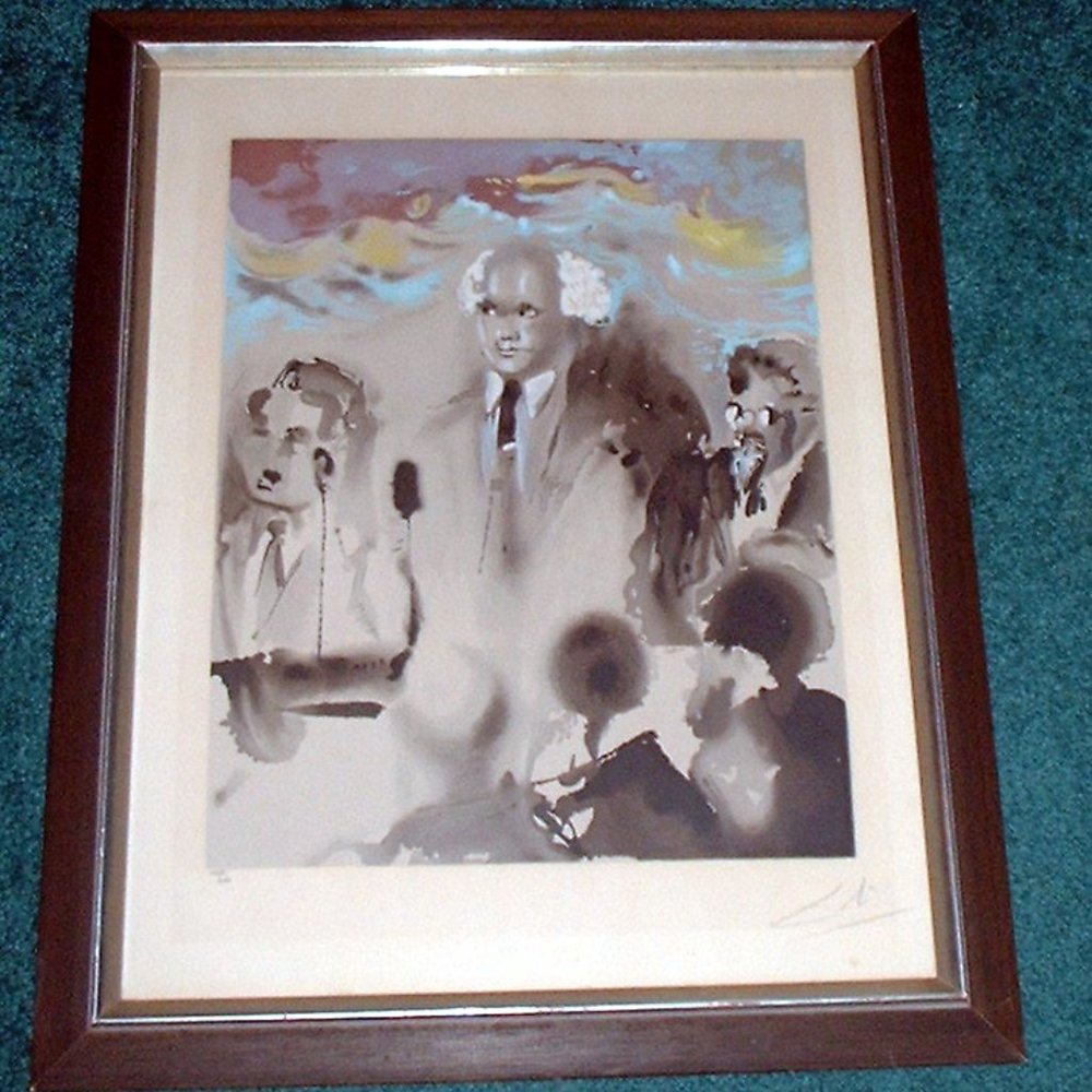 Signed, Limited Edition Salvador Dali Lithograph, Hand signed by Salvador Dali